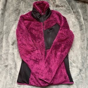 Columbia double plush sporty zip fleece jacket